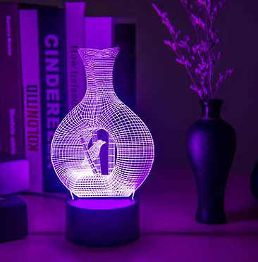 #ad Creative 3D night light LED lamp $17.99