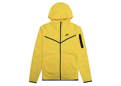 #ad Nike Sportswear Tech Fleece Full Zip Hoodie Yellow Size Medium $160.00