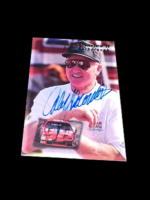 #ad Cale Yarborough WINSTON CUP CHAMP HOFer signed VINTAGE NASCAR card 1995 MAXX $19.99