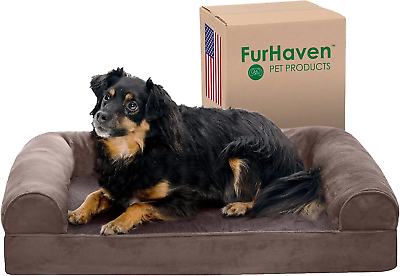 #ad Orthopedic Dog Bed for Medium Small Dogs up to 35 Lbs Driftwood Brown Medium $56.45
