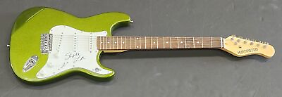 #ad Swae Lee Hand Signed Autographed Electric Green Guitar Beckett BAS BH013445 $299.99