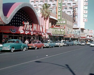 #ad 1957 THE MINT LAS VEGAS Nevada Glossy 8x10 Photo Casino Print Downtown Poster $5.49