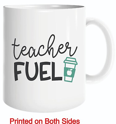 #ad Teacher Fuel School Gift Travel Novelty Coffee Mug $15.99
