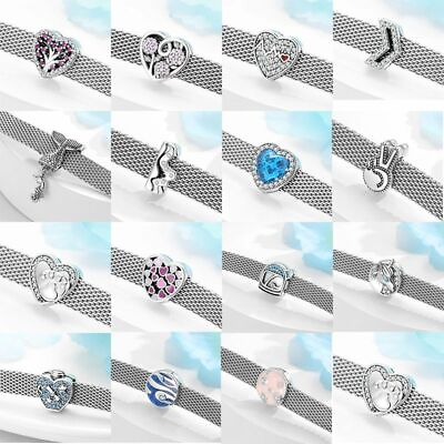 #ad Beautiful Hearts Clips Bead Charming Zircon Charms Beads DIY Bracelets Jewelry $26.35