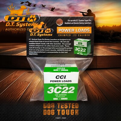 #ad DT Systems .22 Caliber 3C22 Blank Power Loads 100 Green 40 60 Yards 88117 $22.99