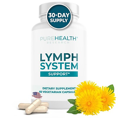 #ad Lymphatic Support Lymphatic Supplement To Reduce Swelling PureHealth Research $59.00
