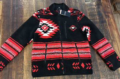 #ad Polo LAUREN Ralph Lauren Womens XXS Sherpa Aztec Jacket Multicolor NWT $129.99
