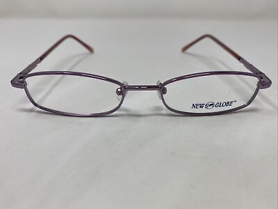 #ad New Globe L5147 PURPLE 49 17 135 Full Rim Metal Eyeglasses Frame HC20 $46.00