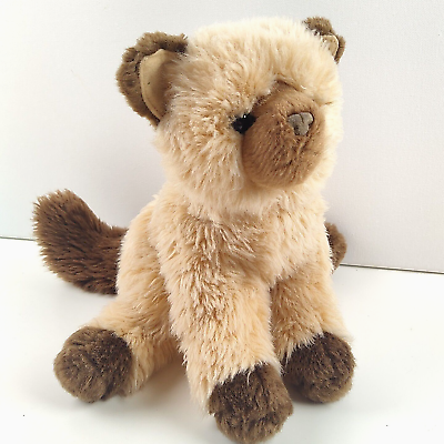 #ad Douglas Toys Siamese Cat Plush 12quot; Floppy Brown Tan Stuffed Animal $16.99