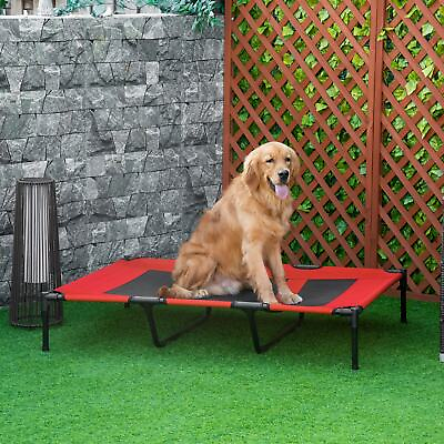 #ad XLarge 48quot; Dog Cat Pet Elevated Raised Bed Puppy Cot Oxford Outdoor Indoor $44.99