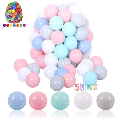 #ad 50pcs Soft Plastic Balls Toy Balls for Kids Gift for Toddler Birthday Chr... $21.77