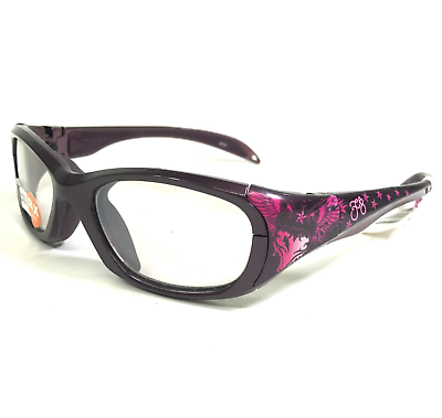 #ad Liberty Sport Eyeglasses Frames Morpheus II Purple Pink Flowers Wrap 53 17 130 $39.99
