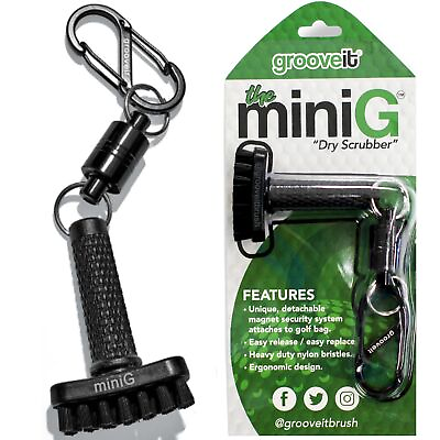 #ad Grooveit MiniG The Dry Scrubber Mini Golf Club Brush Mini Black $28.71