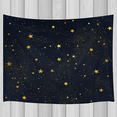 #ad Ceiling Space Stars Extra Large Tapestry Wall Hanging Galaxy Background Fabric $13.36