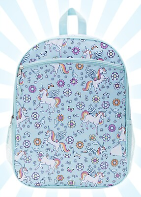 #ad Teal Unicorn Haze Wonder Nation Kids Cute 16quot; Laptop Backpack $16.62