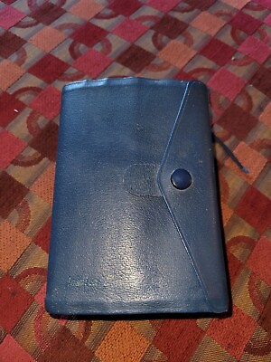 #ad Quad LDS USED MARKED Book Of Mormon BIBLE MINI LEATHER SCRIPTURE Snap Closure $25.55