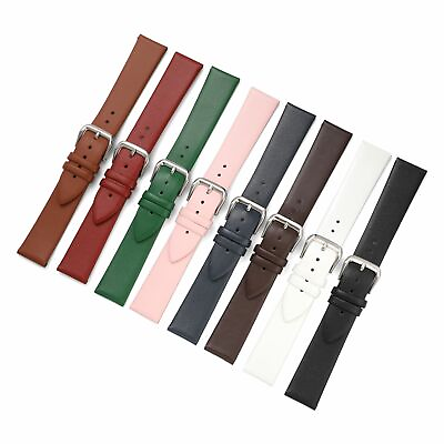 #ad Womens Ultra Thin Soft Genuine Leather Watch Strap Watch Band Bracelet 8 22mm $5.99