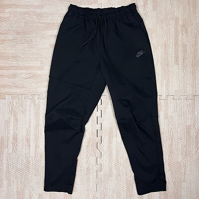 #ad Nike Mens NSW Woven Pants Black Tech Jogger Pants Size Large CU4483 010 $29.99