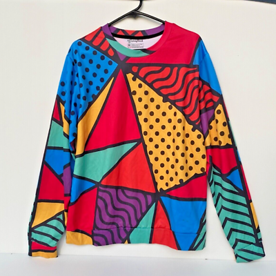 #ad Getonfleek vibrant Sweater Pullover Jumper Top Long Sleeve Multi Colour Medium AU $19.95