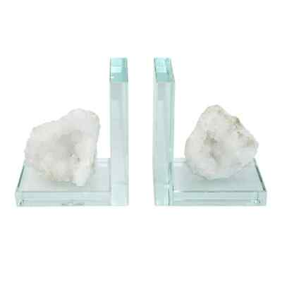 #ad #ad New Natural Quartz Crystal Bookends Pair $75.00