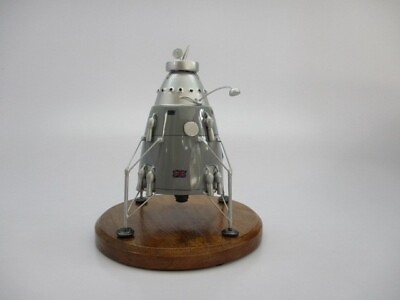 #ad BIS Moon Lunar Lander Spaceship Desktop Mahogany Kiln Dried Wood Model Small New $519.95