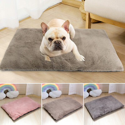 #ad Plush Dog Bed Mat Cat Beds Soft Pet Puppy Cushion for Small Medium Large Dogs $12.99