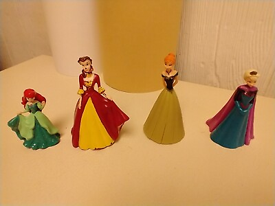 #ad LOT 4 DISNEY Princess FIGURINES Dolls Cake Toppers 11 24 23. $15.00