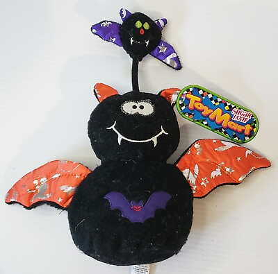 #ad Sugar Loaf Halloween 13 Inch Black Bat Cute Plush Stuffed Animal Toy New $9.10