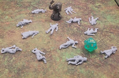 #ad 28mm Dead Villagers NPCs Nobles Dungeons and Dragons DnD Damp;D Miniature Resin $14.99