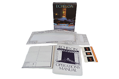 #ad ECHELON 3D Space Flight Simulator MS DOS 3.5 IBM Tandy Vintage Box only no game $3.99