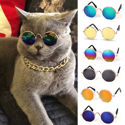 #ad Dogs Cats Pets Glasses For Pet Small Dog Eye Wear Puppy Photos Props Sunglass〕 C $2.42