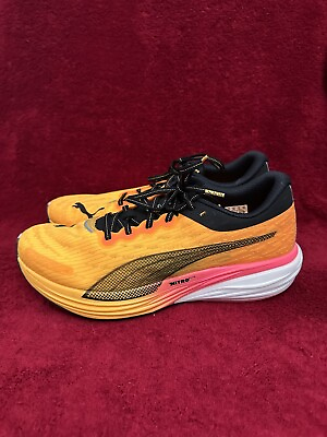 #ad Mens Puma Deviate Nitro 2 Elite Running Shoes Yellow Summer Size 12 376807 03 $65.00