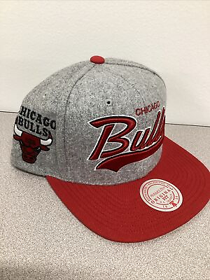 #ad Chicago Bulls Mitchell amp; Ness Wool Script Adjustable Snapback Hat New $30.89