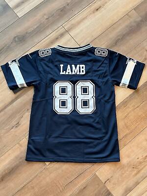#ad CeeDee Lamb #88 Dallas Cowboys KIDS Jersey Navy YOUTH MEDIUM Stitched $49.99