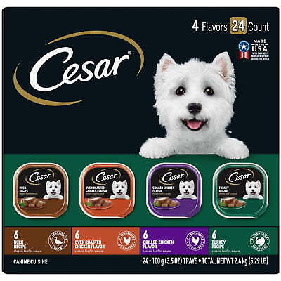 #ad Cesar Wet Dog Food Variety Pack 3.5 oz Trays 24 Pack US $30.36