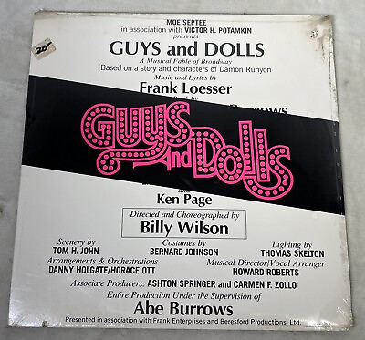 #ad Guys amp; Dolls Original Cast Album Various SEALED LP Vinyl Record 1976 Motown $15.93