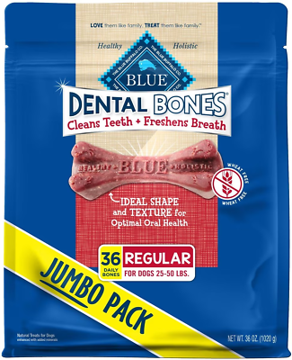 #ad #ad Dental Bones All Natural Rawhide Free Regular Dental Dog Treats $38.99