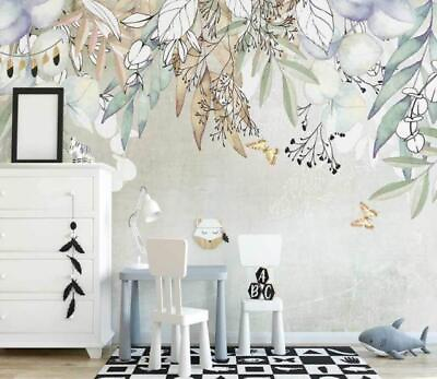 #ad 3D Gentle White Leaves D5366 Wall Paper Wall Print Decal Deco Wall Mural CA Romy C $386.99