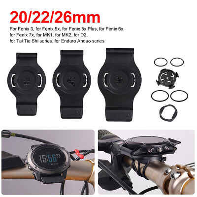 #ad 20 22 26mm Bike Computer Bracket For Garmin Quarter Turn Stopwatch Stand Holder $9.34