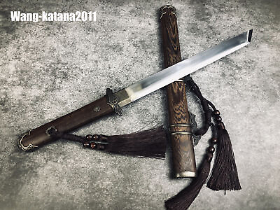 #ad 16#x27;#x27; Self defense Sharp Chinese Short Sword Rosewood Shirasaya Tang Dynasty Dao $99.00