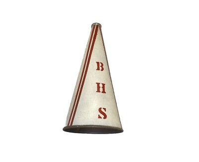 #ad 1940’s High School Cheerleading Riveted Megaphone Bisbee Arizona High School $90.00