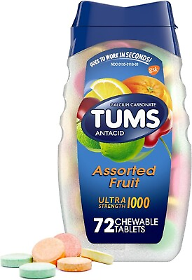 #ad Tums Ultra Strength 1000 Assorted Berries Antacid Tablets 72 Ct $7.49
