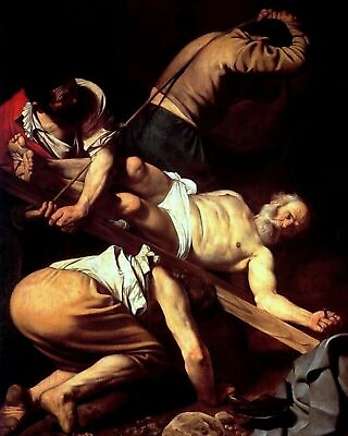 #ad Crucifixion of Saint Peter 1601 by Caravaggio art painting print $16.99