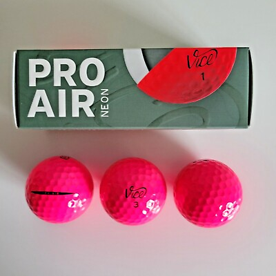 #ad Vice Golf Pro Air PINK Golf Balls 1 or 3 Balls You Pick $16.99