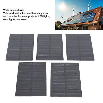 #ad 5Pcs 2W Mini Solar Panel High Efficiency Monocrystalline DIY Small Solar Pane $16.60