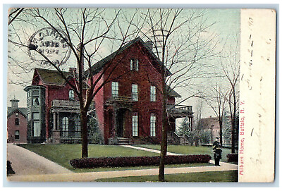 #ad 1908 View of Milburn Home Buffalo New York NY Antique Posted Postcard $14.98