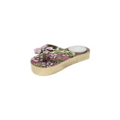 #ad Charming Flower Slipper with Tea Light Candle Holder Brand New $14.99