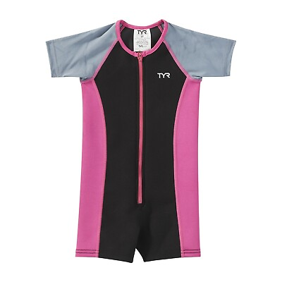 #ad TYR Girls Solid Thermal Swim Suit 2023 $31.99