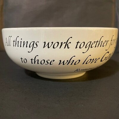 #ad Coventry Daily Blessings Bowl Romans 8:28 $15.00