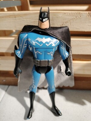 #ad Mattel Batman Animated Series Blue Camo 5quot; Action Figure Toy Cloth Cape $8.00